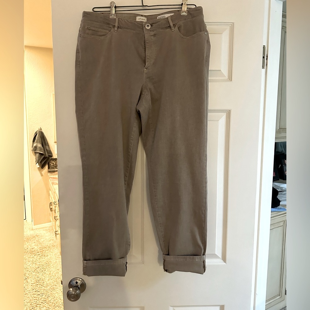 J.Jill denim boyfriend straight leg ankle size 16